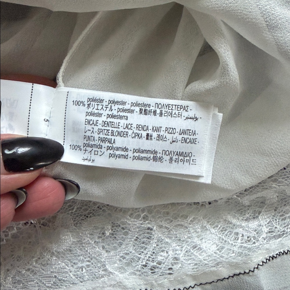 NWT ZARA Layered Slip Dress Lace Trim Size XS/S Style no. 8384/832/800 - Picture 14 of 14